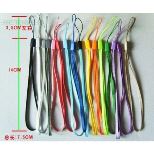 Wholesale Wrist Hand Cell Phone Mobile Chain Straps Keychain Charm Cords DIY Hang Rope Lariat Lanyard 10000pcs/lot