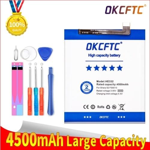 Original 4500mAh Replacement Battery For SHARP S2 fs8010 AQUOS s2 HE332 Cell Mobile Phone Batteries