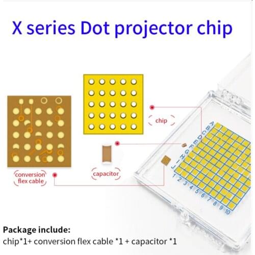 JC Dot Projector Chip For iPhone X XS MAX 11 PRO MAX All Series With Conversion Flex Cable Capacitor