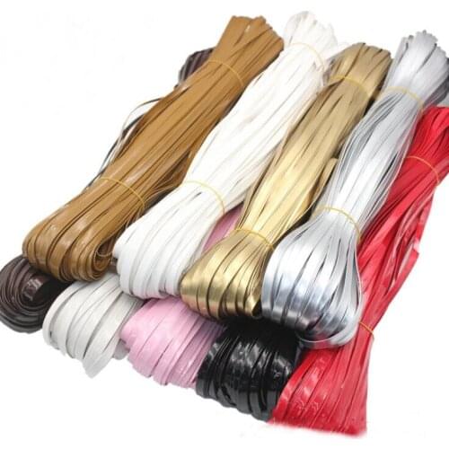 5meter/lot 5/8/10mm Flat PU Leather Jewelry Findings 9Color Leather Jewelry Cord String Rope DIY Bracelrt Headwear Accessories