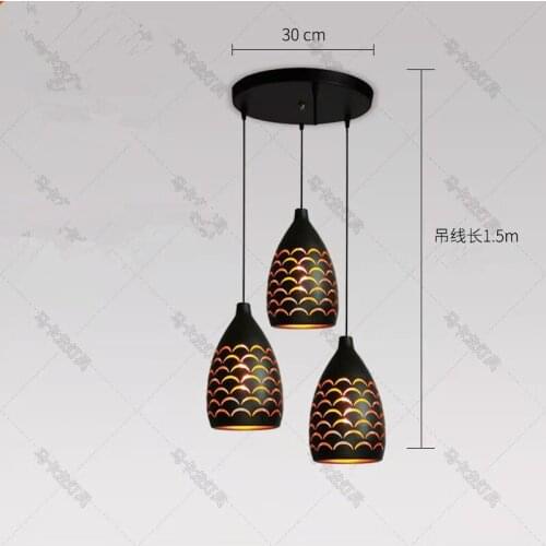 Pendant Light Retro Industrial Style Restaurant Hot Pot Shop Commercial Decoration Bar Clothing Store Bar Coffee Shop Lamp