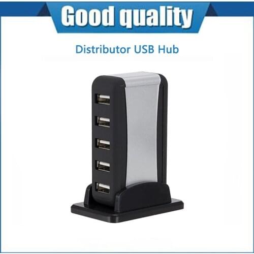 Hub Distributor USB Hub with Base Power Supply External Splitter Vertical 7 Ports 480mbps USB 2.0 Does Not Support Mac OS X. 5v