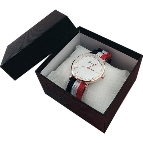 Watch Display Box Jewelry Storage Organizer Case Decoration Gift Man Black Watch Box Black Gift Case