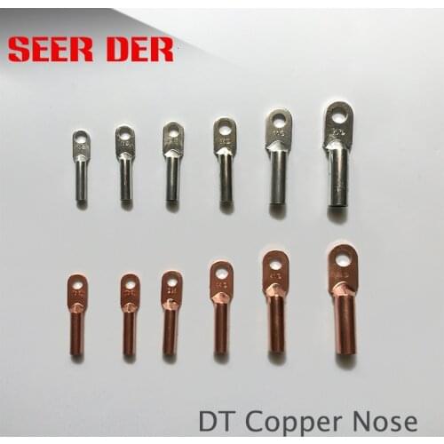 Cable Connector Bolt Hole Crimping Type Copper Terminals copper terminal Tube 10mm2 16mm2 25mm2 35mm2 50mm2 70mm2 95mm2 120mm2