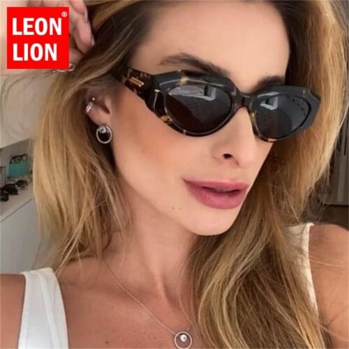 LeonLion Retro Cateye Sunglasses Women 2021 Luxury Women Glasses Brand Designer Sunglasses Women Small Oculos De Sol Feminino