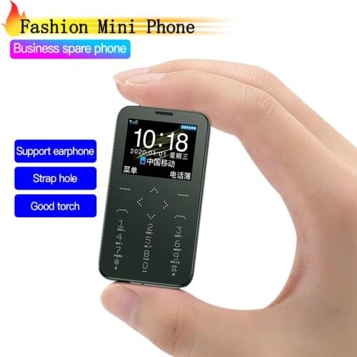 SOYES 7S+ Mini Phone MP3 FM Torch Ultra Slim Card Phone 400mAh GSM Business Spare Phone