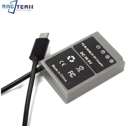 Type C Cable to PS-BLS1 Dummy Battery PS-BLS1 DC Coupler for E-400 E-410 E-420 E-450 E-600 E-620 PEN E-P1 E-P2 E-P3 E-PL1