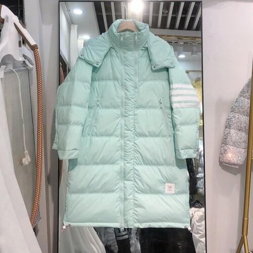 Winter Hooded Long Jacket Women 90% White Duck Down Coat Warm Thick Parkas Female Hight Quality Loose Snow Outwear