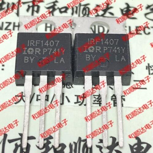 10pcs/lot IRF1407 New Spot TO-220 75V 130A