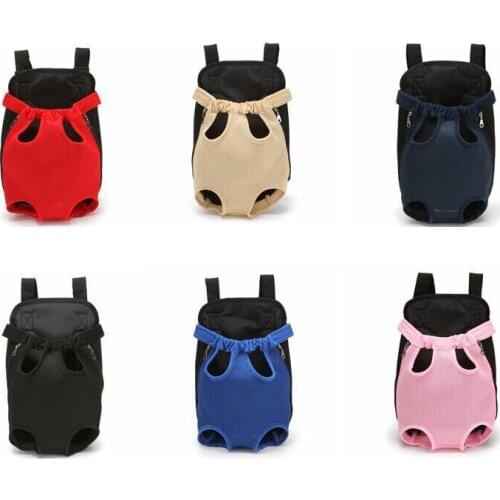 5 Pcs Front Pet Carrier Backpack Legs Out Adjustable Mesh Hiking Camping Travel Bag For Small Dogs Cats Puppies Wholesale X2