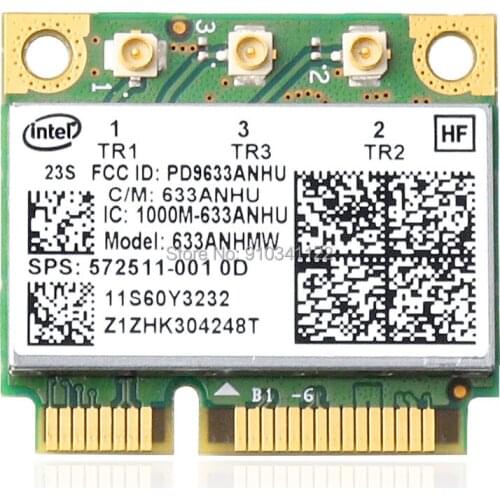633ANHMW Mini PCI-E Wireless Wlan 6300 AGN for IBM 60Y3233 T410 X201 T510 WLan Card Ultimate-n Lenovo Y460 560 EDGE L412