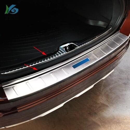 Car-covers stainless steel external Rear bumper Protector Sill fit for Volvo XC60 XC 60 2014-2017 Auto parts Car styling