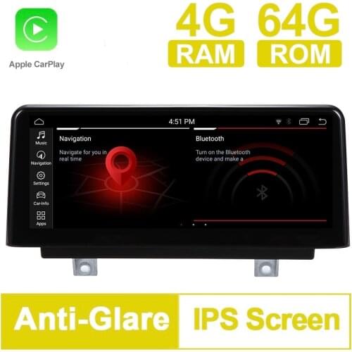PX6 10.25" 4G RAM Android 9.0 Car GPS Navigation Media Stereo Radio For BMW 3 Series F30 F34 for BMW 4 Series F32 F33 F36 NBT