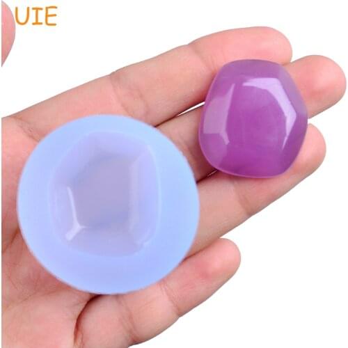 BYL258U 27.2mm Faceted Cabochon Silicone Mold for Candy Chocolate Making Fondant Cake Decoration Resin Polymer Clay Earring