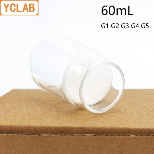 YCLAB 60mL Sand Core Crucible filter G1 G2 G3 G4 G5 Glass Laboratory Chemistry Equipment