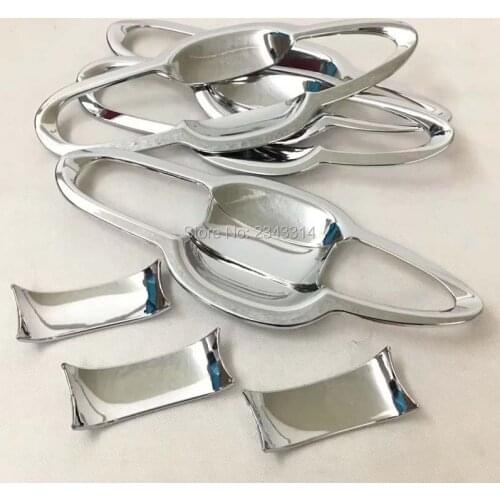 For 2018 Toyota Camry ABS Chrome Side Door Handle Bowl Door Bowl Frame Cover Protector Sticker Exterior Car Styling Accessories
