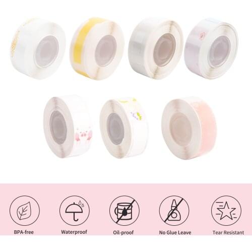 Thermal Cable Label Self-Adhesive Printing Label Paper Waterproof Oil-proof Tear-Resistant for Cables Wires for D30S Printer