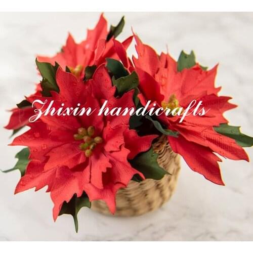 Maple leaves flower and blue combination cutting metal data mold new scrapbook DIY card making album supplier