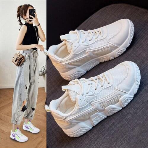 Ins Super Fire All-match Sports Shoes Women 2020 Autumn New Korean Student White Shoes Breathable Casual Shoes Women