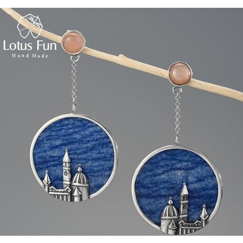 Dangle Earrings Lotus Fun China