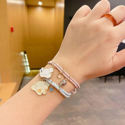 K3ND Small Rubber Band Hand Rope Female Cute Ins to Send Boyfriend Net Red Bracelet
