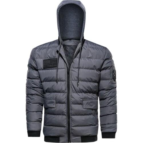 Winter Jacket Men Fashion Windbreaker Hooded Jackets Mens Outwear Windproof Parka Plus Size 5XL Men Coats Wholesale