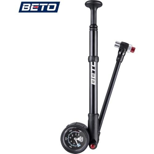 BETO 400psi MTB Fork Pump Bicycle High Pressure Suspension Pump Cycling Shock Air Pump Road Bike Inflator with Pressure Gauge