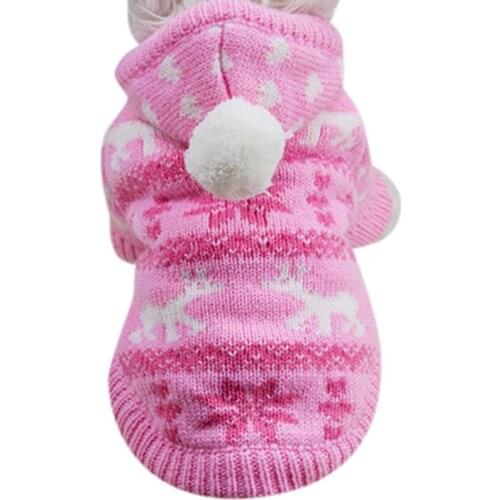 Pet Clothes Knit Dog Hoodie Sweater Pet Cat Puppy Coat Clothes Small Warm Costume Clothing Pets Acessorios feb24