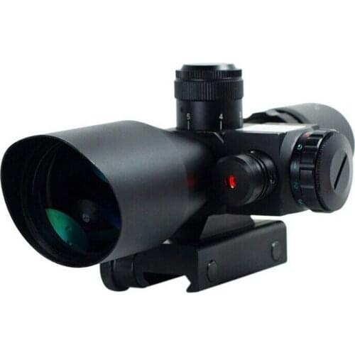 Mil-Dot reticle sight scope hunting riflescope 2.5-10 x 40E times zoom Laser illuminated tactical riflescope 20mm rail mount