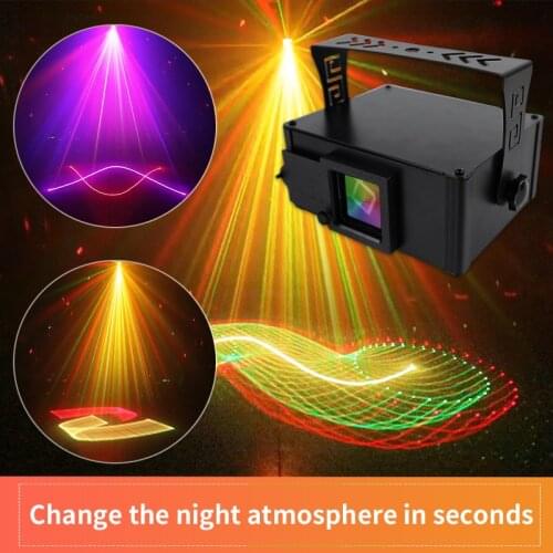 DMX Projector Rotating Strobe DJ Disco Lamp Music Control Christmas Party Lights and Stage Light Club Decoration Weddings