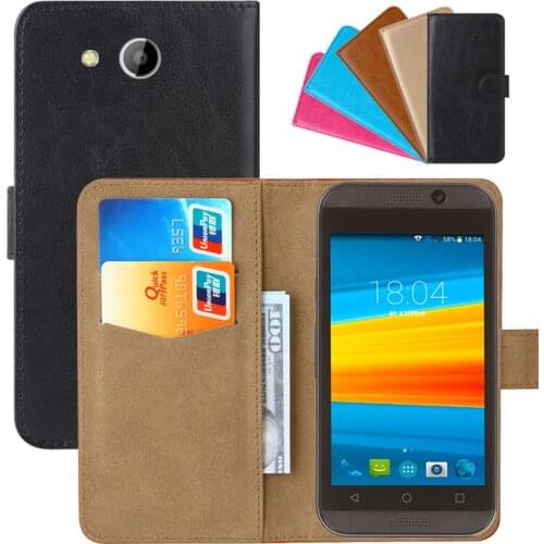 Luxury Wallet Case For DEXP Ixion E240 Strike 2 PU Leather Retro Flip Cover Magnetic Fashion Cases Strap