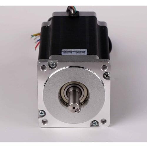 12Nm nema 34 step motor DC48V 150mm length LC86HS150 6A stepper motor with 8 wire key way stepper motor for CNC router machine