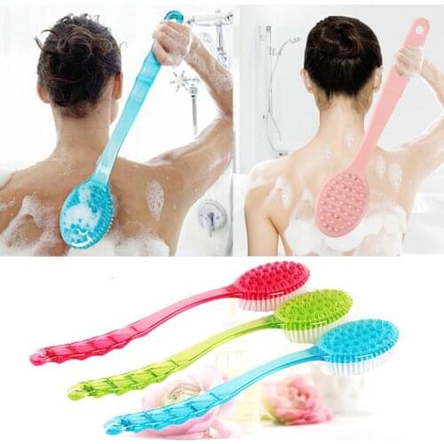 Brush Bath Brush Long Handled Exfoliating Body Massage Shower Back Brush Dry Skin Body Spa Cleaning Brush Skin Care 2 Styles