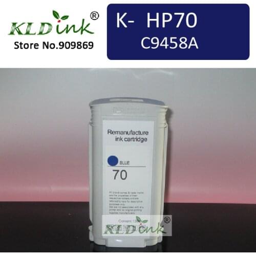 Compatible HP70 C9458A BLUE ink cartridge for Z2100 Z3100 Z3200 Z5200 printer
