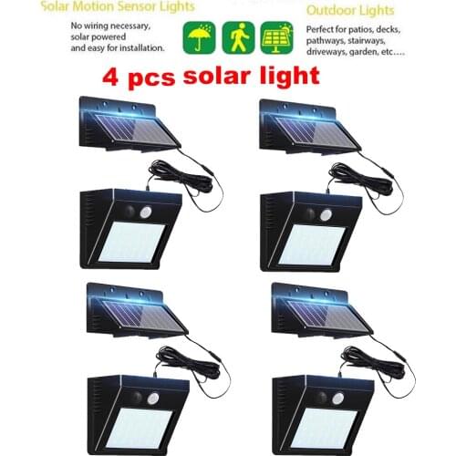 30 LED Solar Light Outdoor Waterproof Lighting for Garden Wall Adjustable Mode Rotable Pole Solar Lamp Emergency Lightoptional s