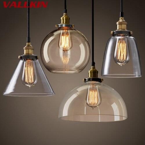 Vintage Pendant Light Retro Glass Hanging lamp Russia Loft Luminaire Kitchen Dining Bedroom Pendant Lamp E27 Lampholder Lights