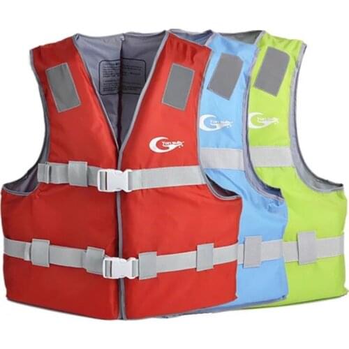 Polyester Adult kids Life Vest Jacket Swimming Boating Ski Drifting Life Vest with Whistle S-XXL Sizes Water Sports Men Jacket