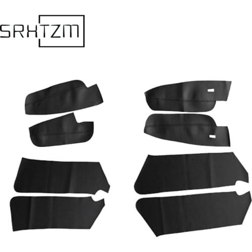 For Volkswagen Tiguan 2017 2018 2019 Microfiber Leather Interior Door Panels Guards Door Armrest Panel Cover Protective Trim