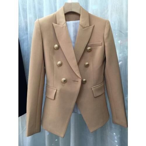 WOMAN HIGH QUALITY BLAZER GOLD BUTTONS OFFICE LADY WORK WEAR MUST HAVE ONE