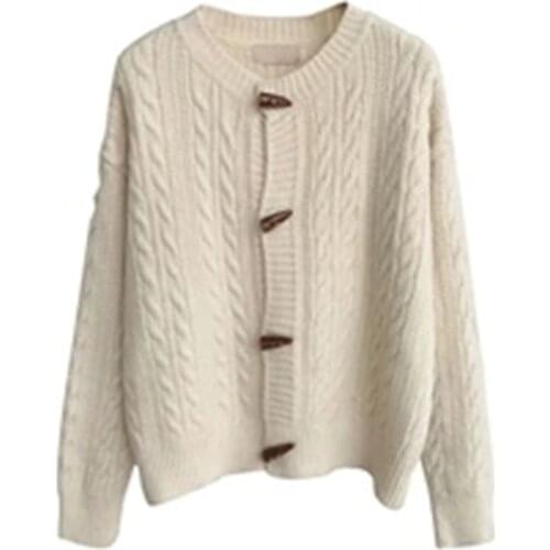 New Spring Autumn Womens Cardigans Vintage Casual Female Knitted Sweaters Patchwork Trendy Lady Knit Coats Striped Outerwear