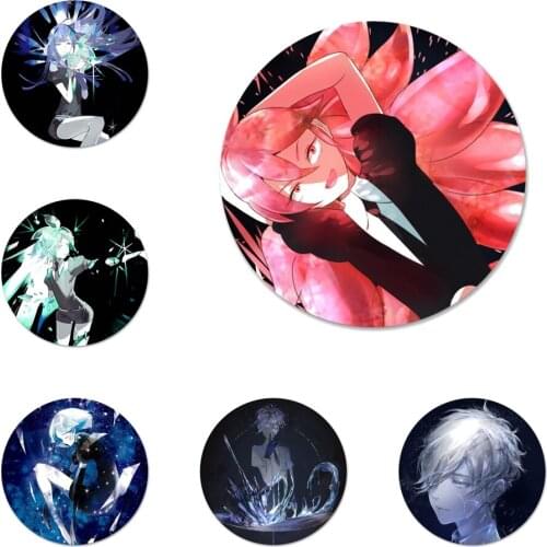 58mm Houseki no Kuni Icons Pins Badge Decoration Brooches Metal Badges For Clothes Backpack Decoration