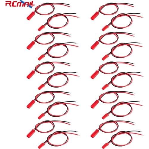 10 Pairs 2Pin JST Plug Connector Cable Wire Male Female 20cm