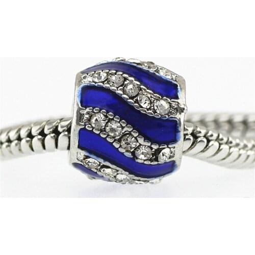 2 color DIY big hole 3D full flower murano beads fit pandora Style charms braceletss fashion Jewelry Findings
