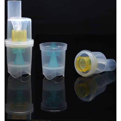 2pcs 10ML Atomizing Cup Inhaler Parts Nebulizer Cup Medicine Tank Cup Compressor Nebulizer Atomized Spray Injector