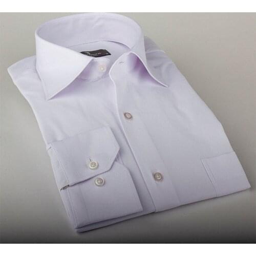 2020 New Spring Autumn Men Fashion Casual Long Sleeved shirt Slim Fit Male Social Formal Business Dress Shirt Solid Color