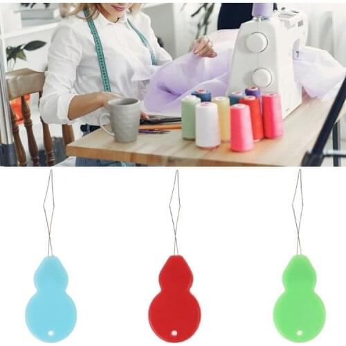 3pcs Automatic Needle Threader 10pcs Gourd Shaped Threaders 30pcs Sewing Needles N58C