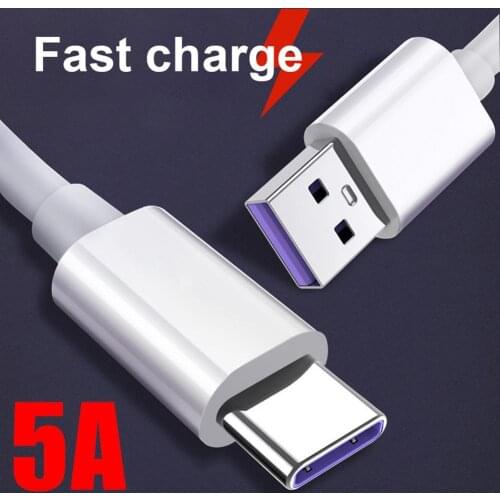 5A USB Type C Phone Super Fast Quick Charging Cable Data Sync Cord for Huawei Mobile Phone Accessories