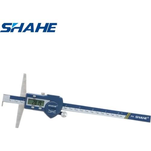 0-200 mm digital vernier caliper micrometer single hook digital depth vernier caliper depth gauge ruler measuring tools