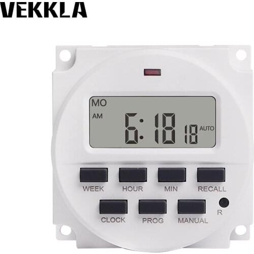 Digital Timer 7 Day Heavy Duty Digital Programmable 110V 220V Timer Countdown LCD Power Time Control Switch for the timers