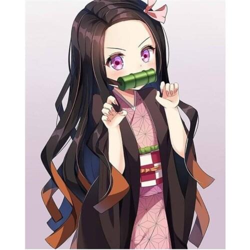 Demon Killer nezuko Camado color car stickers for Volkswagen BMW E46 E90 Passat B6 sticker